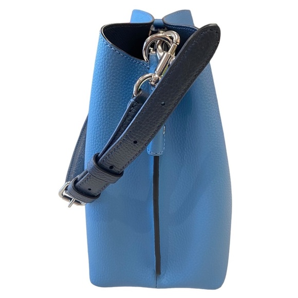 NWOT Coach Willow Bucket Bag Crossbody Purse in Colorblock Pool Blue - Picture 6 of 16
